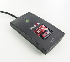 RFIDEAS, WAVE ID SOLO, 82 SERIES, AWID, BLACK USB READER